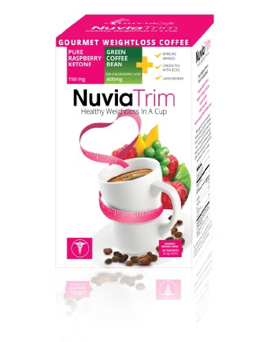 Nuvia Trim - Gourmet Instant Coffee for Weight Loss, with Garcinia Cambogia, Raspberry 