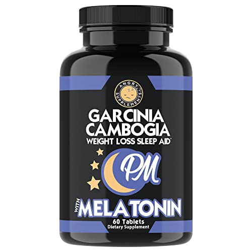 Garcinia Cambogia PM Weight Loss Sleep, All Natural Supplement w/Valerian Root & Melatonin
