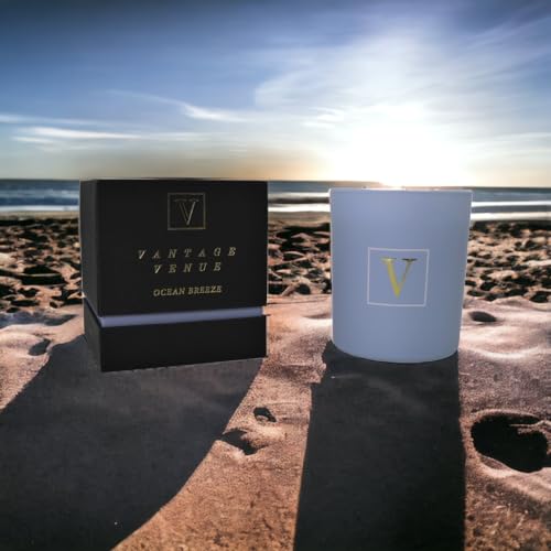 Vantage Venue - Premium Quality Wooden Wick Scented Candles | Aromatherapy Soy Wax Candle