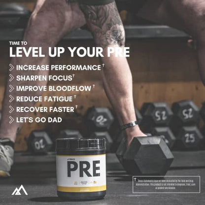 TEDCo Pre Workout Powder - All Natural Preworkout for Men, Zero Artificial Sweeteners