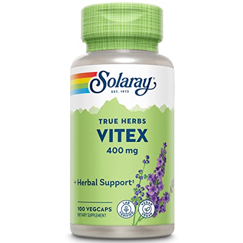 SOLARAY Vitex Berry 400mg | Womens Healthy Hormone Balance Formula 