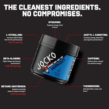 JOCKO FUEL Ultimate Pre Workout Powder - Pre-Workout Energy Powder Drink for Men