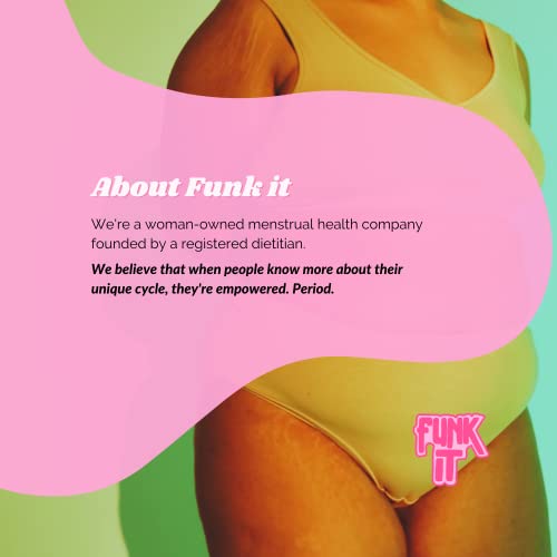 Funk It Wellness Seed Cycling Kit | Organic PMS Relief | Monthly Supply | Soothe Cramps, Hormonal Acne Funk It Wellness