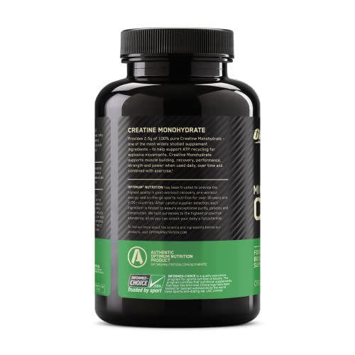 Optimum Nutrition Micronized Creatine Monohydrate Capsules, Keto Friend Optimum Nutrition