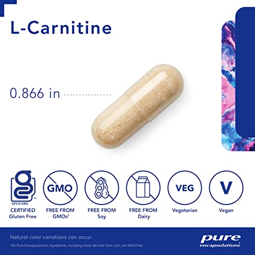 Pure Encapsulations L-Carnitine | Hypoallergenic Supplement for Cardiovascular and Endurance Support Pure Encapsulations