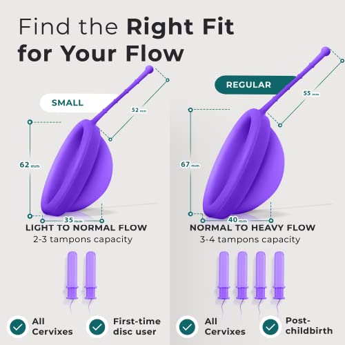 EcoBlossom Reusable Menstrual Disc with Removal String - The Most Reliable Medical Grade Silicone EcoBlossom
