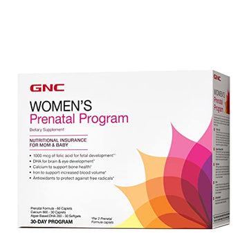 GNC Women's Prenatal Program | Daily Supplement System | Supports Healthy Development