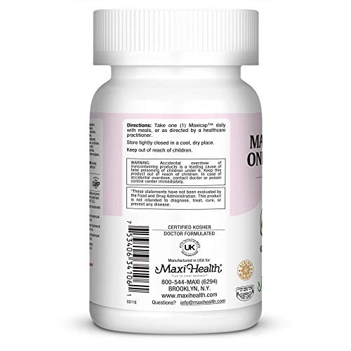 Maxi One Per Day Prenatal Formula with Methylated Folate and Gentle Iron, 60 Count