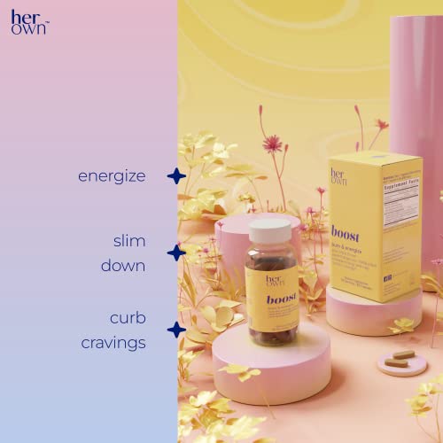her own Boost, Helps Boost Energy, Supports Metabolism, Proprietary Thermogenic Blend
