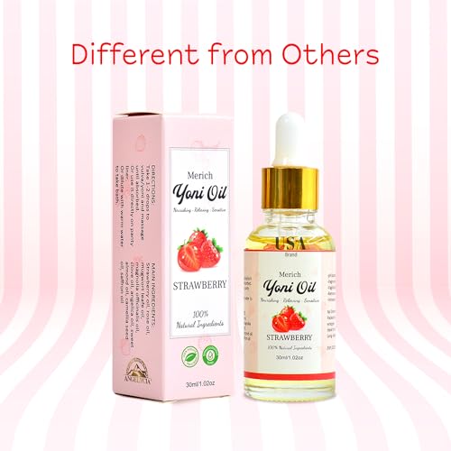 MERICH Natural Yoni Oil | Feminine Yoni Detox Oil | Naturally Scented Vaginal Oil | Restores pH Balance ANGELYCIA