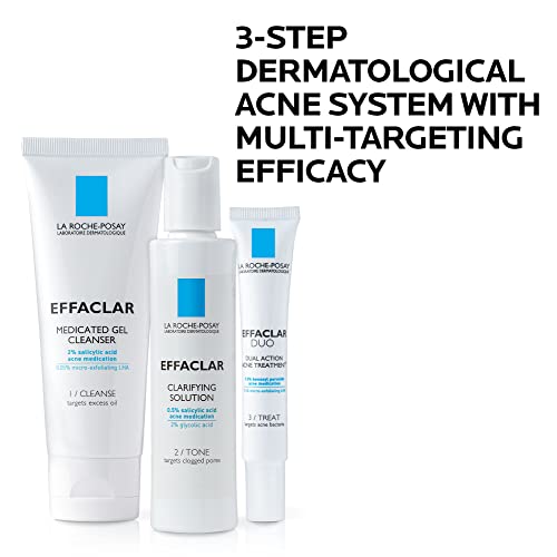 La Roche-Posay Effaclar Dermatological 3 Step Acne Treatment System