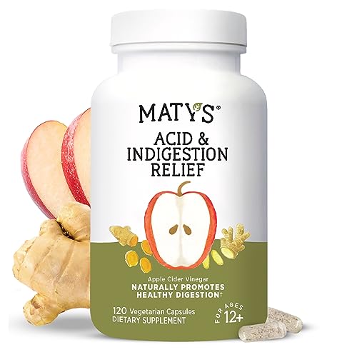 Matys Acid & Indigestion Relief Capsules, Safe Antacid Alternative for Occasional Acid 