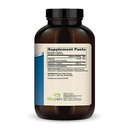 Dr. Mercola Magnesium L-Threonate, 90 Servings (270 Capsules), Dietary Supplement
