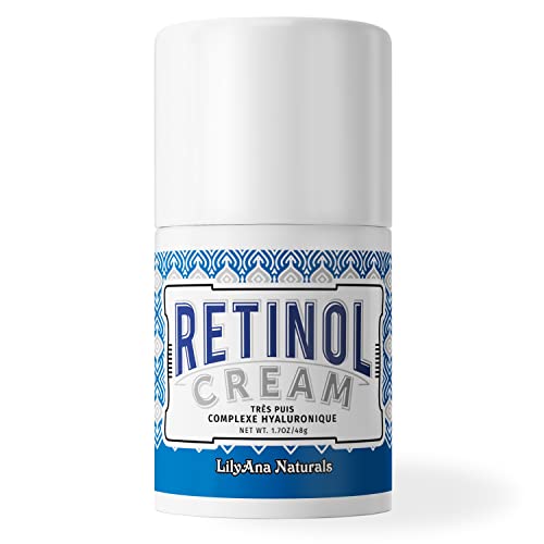 LilyAna Naturals Retinol Cream - Made in USA, Anti Aging Moisturizer for Face and Neck