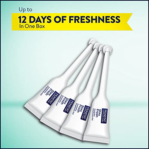 Monistat Stay Fresh Gel, Odor Eliminating Gel for Feminine Care, Fragrance Free Vaginal Gel, Prefilled Monistat