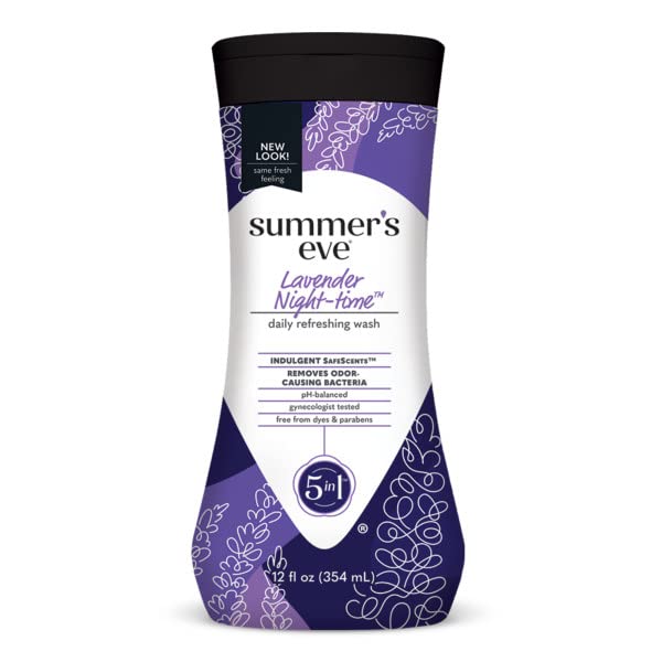 Summer's Eve Night-Time Cleansing Wash, Lavender, 12 Fl Oz (Pack of 3) Summer's Eve