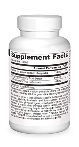 Source Naturals Red Clover Extract, 500 Mg Tablet, 30 Count Source Naturals