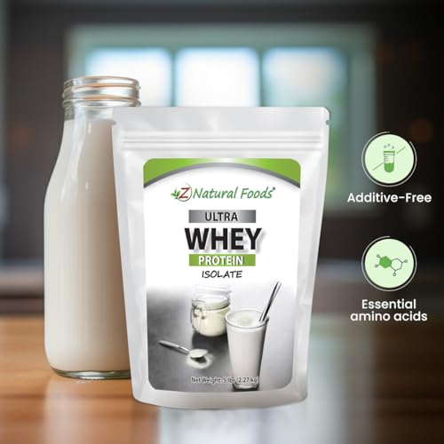 Z Natural Foods Whey Protein Powder Isolate, Unsweetened Protein Powder Enriched