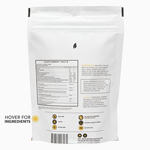 ENVEED SUPERFOOD Active | Natural Caffeine and Adaptogen Pre Workout Powder — Yerba Mate, Green Coffee Beans & Himalayan Pink Salt | Sustained Energy Levels with No Jitters or Crash — 20 Servings