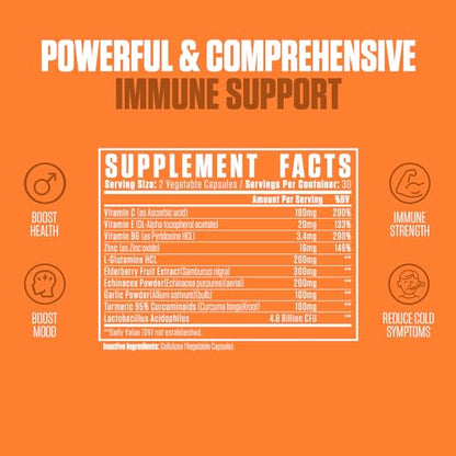 Emergency Immune Extra Strength 10-in-1 | #1 Rated Immune System Support Supplement