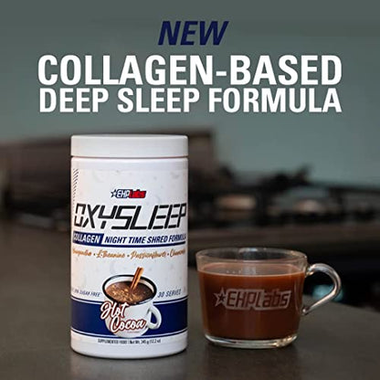 EHP Labs OxySleep Collagen Peptides Powder Night Time Shred - Promotes Deep Sleep