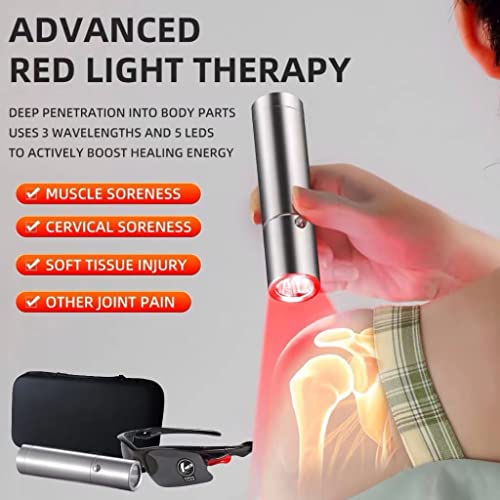 Infrared Light Therapy Wand for Powerful Infrared Light Therapy Red Light，grey-sdt-11 ApuroexRed