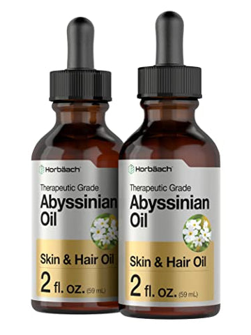 Abyssinian Oil 4 fl oz | Hair and Skin Oil | 2 Pack of 2oz | Paraben, SLS and Fragrance Free