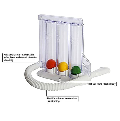 HealthAndYoga(TM) Deep Breathing Exerciser - Breath Exercise Measure