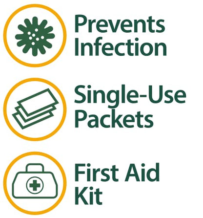 Globe (144 Packets) Triple Antibiotic Ointment 0.9g, Single Packet, First Aid Ointment
