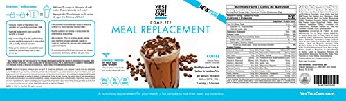 Yes You Can! Complete Meal Replacement - 15 Servings, 20g of Protein, 0g Added Sugars