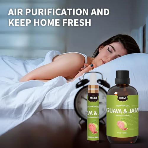 Essential Oils-MISIJI Guava & Jam Fragrance Essential Oils for Diffuser for Home 4FL.OZ Plus 0.33 MISIJI