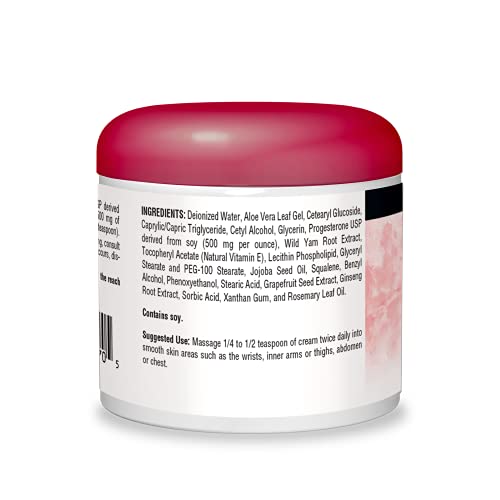 Source Naturals Progesterone Cream - Women's Health Support - High Purity, Paraben Free - 4 Ounce Jar Source Naturals