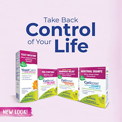 Boiron Cyclease PMS Relief Tablets for Symptoms from PMS of Bloating, Aches, Mood Swings, and Irritability