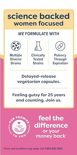 Renew Life Women's Probiotic Capsules, 50 Billion CFU Guaranteed, Supports Vaginal, Urinary Renew Life