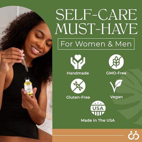 Natural Yoni Oil, Mint Fresh Feminine Care Oil, Reduces Odor, Restores pH Balance, All Natural, Herbal Yoni Quality Seamoss and Yoni Oil