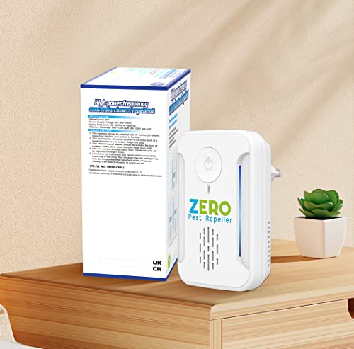 Ultrasonic Pest Repeller, Indoor Ultrasonic Repellent for Roach, Rodent ZEROPEST