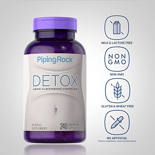 Piping Rock Detox Cleanse Capsules | 240 Pills | Herbal Complex | Lean Formula Piping Rock