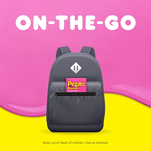 Pepto Bismol Chewable Tablets for Nausea, Heartburn, Indigestion, Upset Pepto Bismol