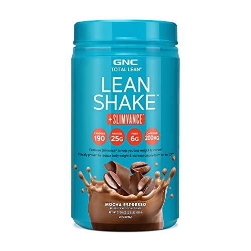 GNC Total Lean | Lean Shake + Slimvance | Weight Loss Protein Powder with 200mg of Caffeine