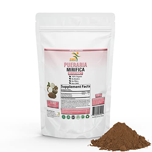 Pueraria Mirifica Natural Organic Herbal Kwao Krua Kao 10:1 Extract 100g Powder, Promotes Women's