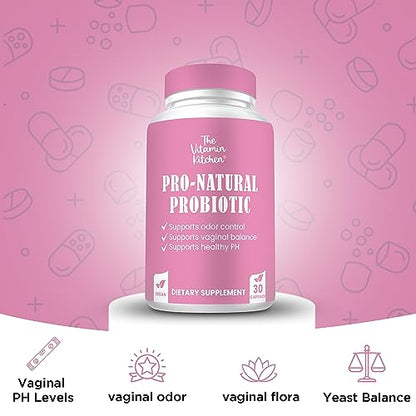 The Vitamin Kitchen Vaginal Probiotics for Women – Pro-Natural Women Probiotic–5 Billion