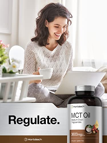 Keto MCT Oil Capsules 3600mg | 300 Softgels | Coconut Oil Pills | Non-GMO and Gluten