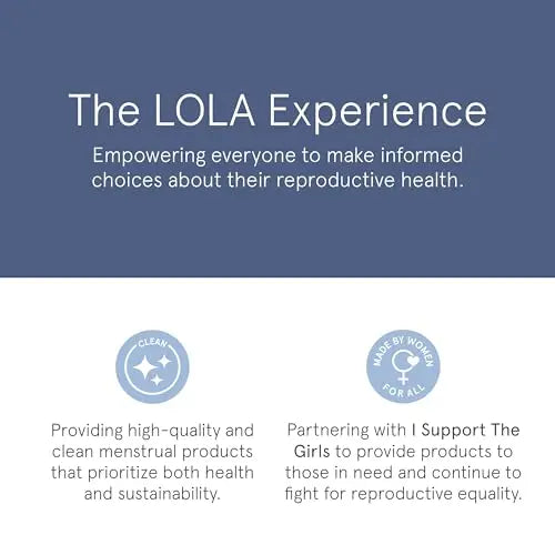 LOLA Organic Cotton Tampons, 8 Count - Tampons Regular, Period Feminine Hygiene Products