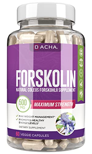 DACHA Natural Forskolin Max Strength Formula- 500mg Coleus Extract, Keto Diet Pills That 