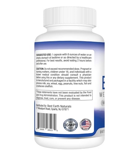 Best Earth Naturals Bedtime Weight Loss Supplement - Helps Boost Metabolism Best Earth Naturals