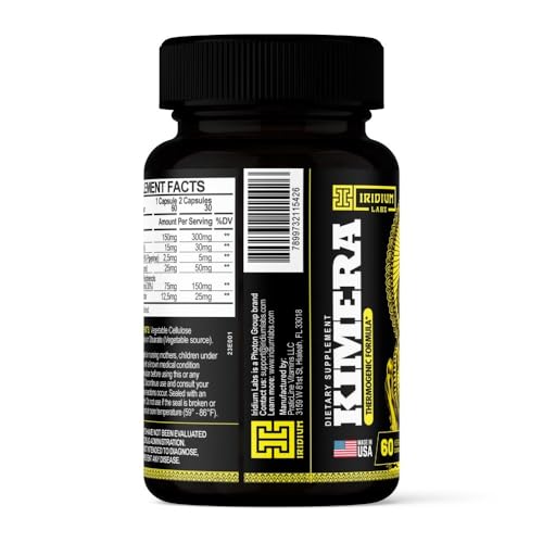 Iridium Labs Kimera Thermogenic Fat Burner - Weight Loss Supplement & Energy Booster