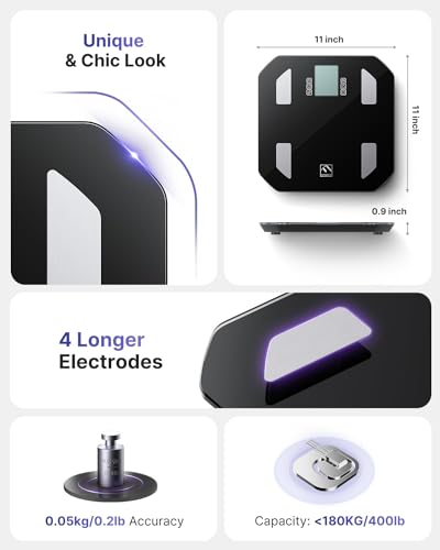 FITINDEX Smart Scale, FSA HSA Eligible Scale for Body Weight, Body Fat Scale with All-in-one