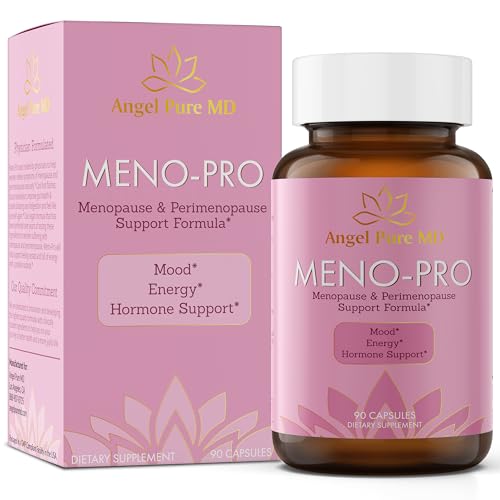 Angel Calm Stress Relief Supplement for Women & Men and Meno-Pro Menopause Probiotics Angel Pure MD