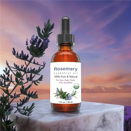 Rosemary Oil Organic Essential Natural Rosemary Oil for Hair, Pure Rosemary Essential Oil for Diffuser, 30ml VDDO