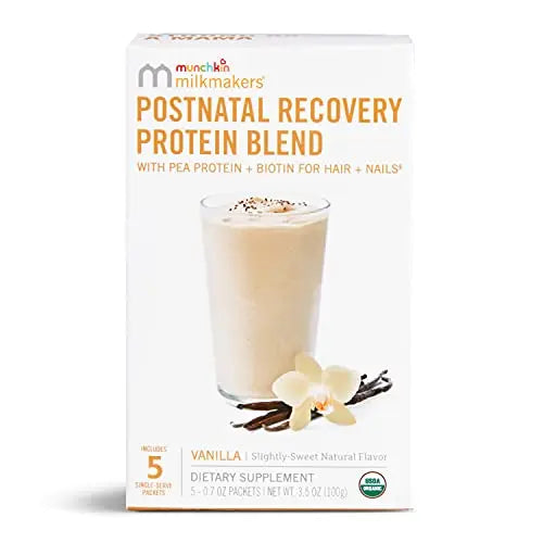 Munchkin Milkmakers Postnatal Recovery Protein Powder with Pea Protein, Lactation 